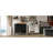 43.88-Inch, Black Woven, Sideboard, Adjustable Shelves, Arched Doors, Metal Legs, Home Use, Various Rooms Dining