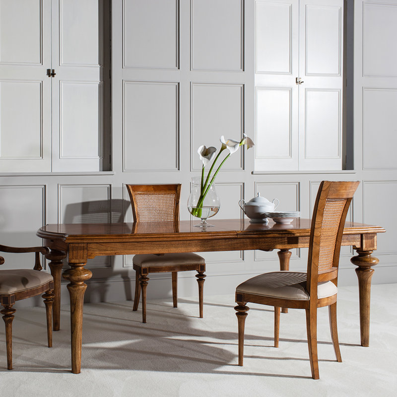 Buchholz Walnut Solid Wood Dining Table