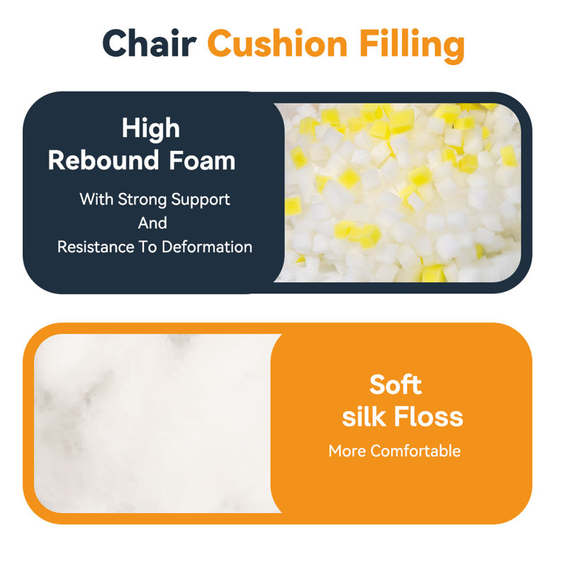 Double Fixation Non-Slip Rocking Chair Cushion - High Rebound foam Filled Corduroy Flower Seat & Back Pad for Study, Bedroom & Porch (Burgundy)