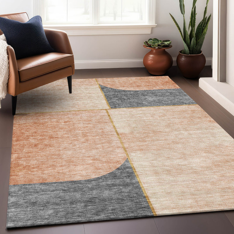 Tapis corail Prisco lavable à la machine de qualité supérieure, Rectangle 2 pi 6 po x 3 pi 10 po