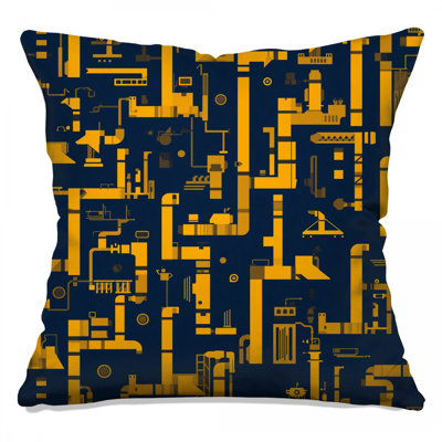 Coussins décoratifs jaunes