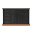 Buffet H 39,4 po x l 63 po x P 19,7 po avec 9 tiroirs et plateau d'aspect marbre