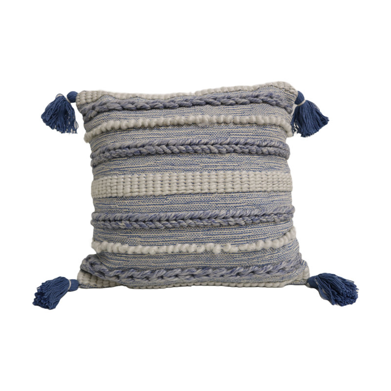 Abstract Wool Blend Throw Pillow