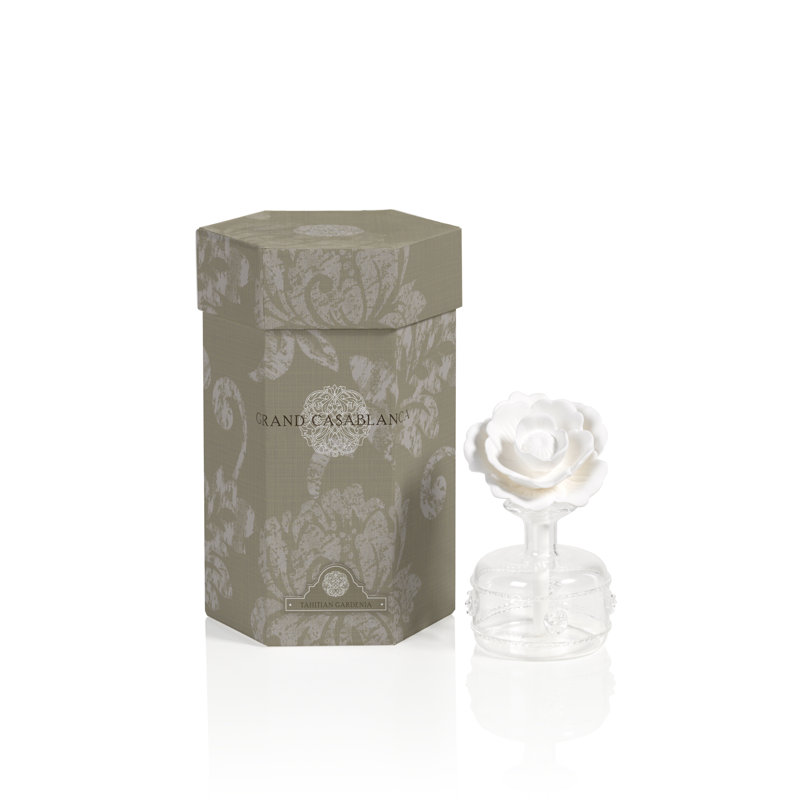 Diffuseur d'huile en porcelaine, 1,69 oz, Gardenia tahitien 