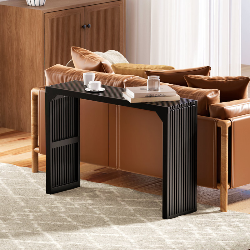46" Solid Wood Narrow Console Table