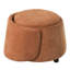 Fauteuil orange adapté aux animaux de compagnie avec niche et rangement dissimulés.-895216586