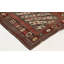 Tapis de couloir rouge en laine noué à la main 3 pi 5 po x 9 pi 8 po rouge du 19e siècle