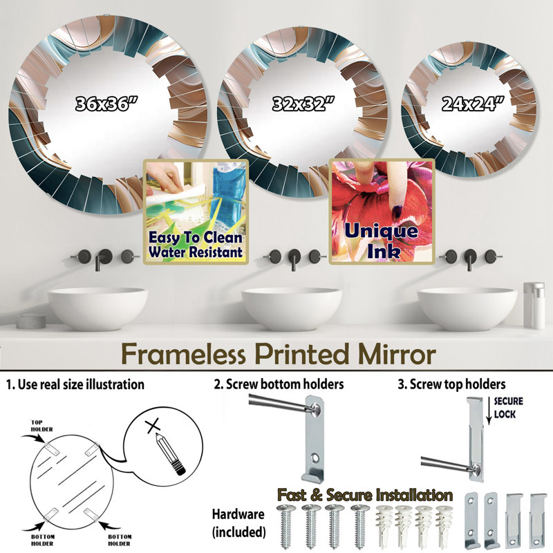 Miroir Cormeilles, 24 po x 24 po