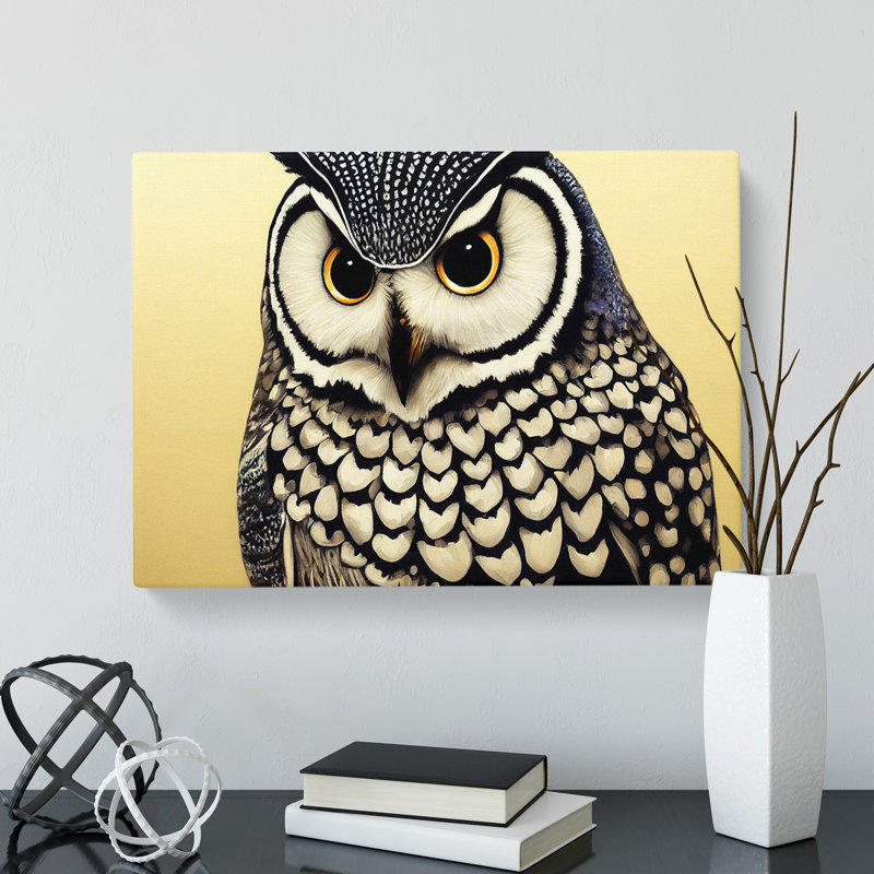 Dreamlike Owl - Wrapped Canvas, 50cm H x 76cm W