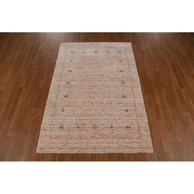 Handmade Gabbeh Style Indian Rug 4x6