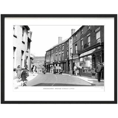 Bromyard, Broad Street C1955 by Francis Frith - Single Picture Frame Print