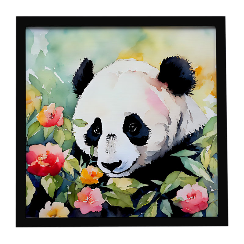 Panda Framed Metal Print