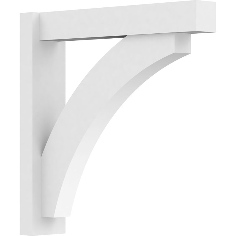 Persienne en PVC de qualité architecturale avec extrémités en bloc Thorton, L 5 po, H 24 po x P 24 po