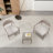 Warm Grey 2 Lounge Chair With Coffee Table Pp & Steel Frame, Comfortable Seating For Living Room Or Balcony. Industrial-Grade Stability Scratch Foot Pads, Support Up To 330 Lbs Per Chair. Cushioning,-169048925