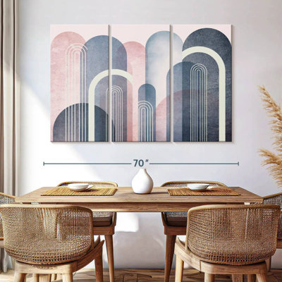 Avery Mid-Century Arches Blush marine