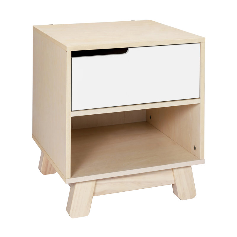 Hudson Eco-Friendly Nightstand with USB Port in Washed Natural