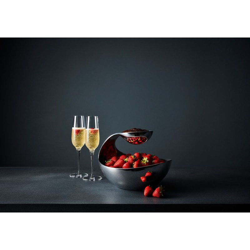 Nambe Scoop Server, 8" H x 11" W x 11" D
