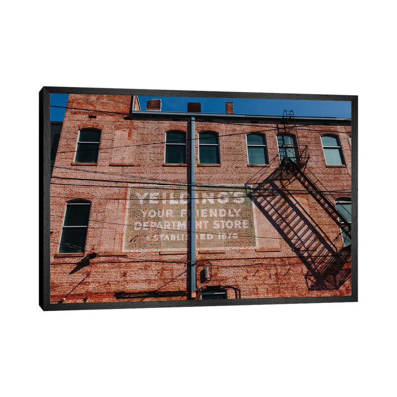 Alabama Architecture V by Bethany Young - Print on Canvas, 45.72cm H x 66.04cm W x 3.81cm D, Black Framed
