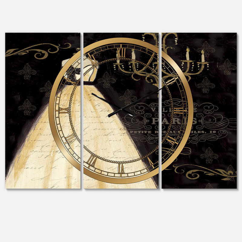 French chandeliers Couture III - Horloge murale traditionnelle