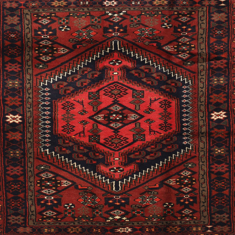 Laine tissée à la machine de style oriental/polyester jaune clair/marron/noir Tapis décoratif, Carré 5 pi