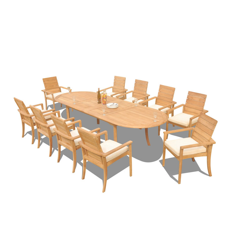 Algrave Outdoor 11 - Piece Teak Dining Set