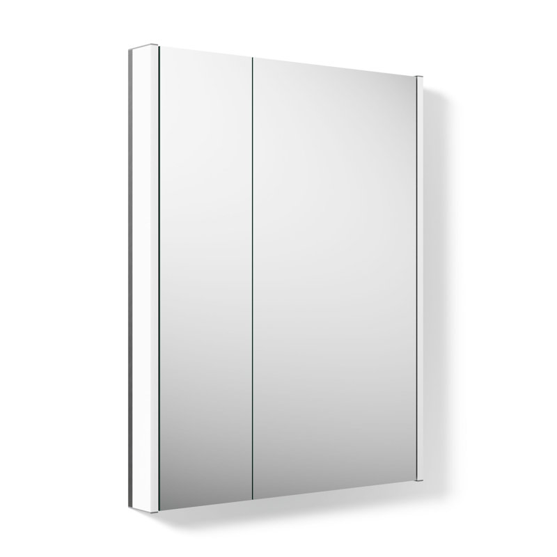 Armoire à pharmacie sans cadre avec éclairage DEL Maxstow, H 40 po x l 32 po x P 3,87 po, Verticale