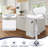 Modern Pu Leather Counter Height Bar Stools,Adjustable Swivel Bar stools With Metal Frame And Footrest For Counter Kitchen Island Dining Room-1405414697-1379274000