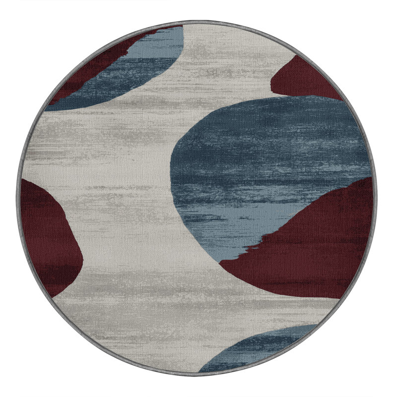 Tapis gris aquarelle lavable à la machine