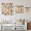 Swaffham - Art mural floral sur bois de pin naturel-109494948