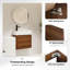 Meuble-lavabo mural avec lavabo en céramique et porte simple à fermeture en douceur-1165533491