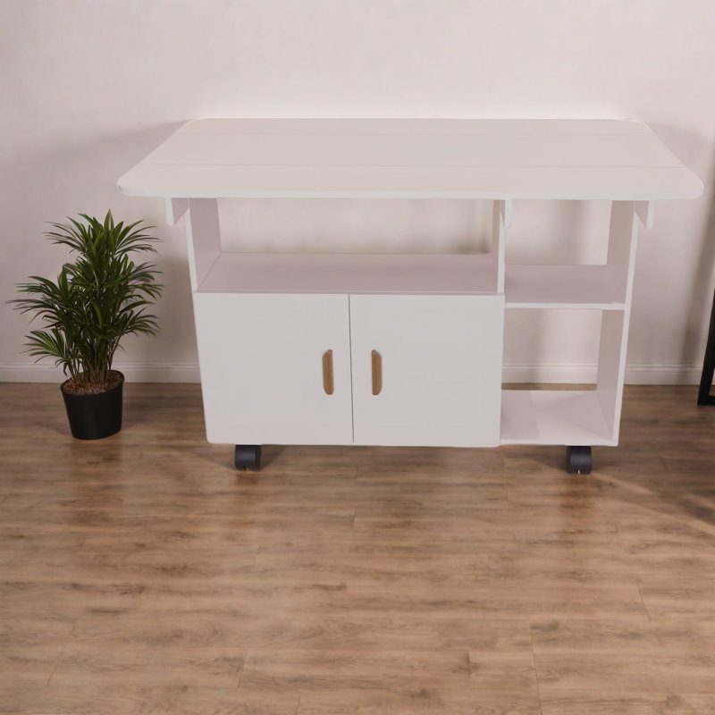 Table de salle à manger moderne peu encombrante, en MDF blanc, mobile pour les petites cuisines