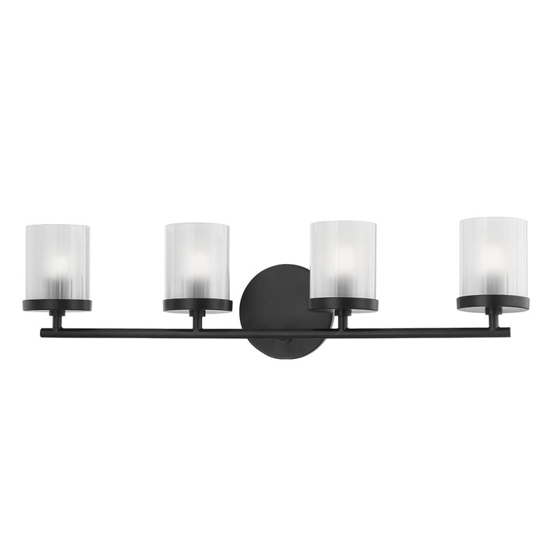 Scroggins 4 - Light Dimmable Vanity light, Noir doux