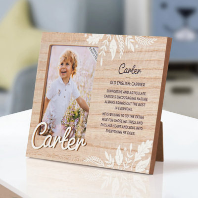 Hazella Tan Solid + Manufactured Wood Picture Frame
