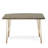 Modern Brown 48 Inch Live Edge Dining Table with Durable Metal Base-1777283042-1777283040-1777283043