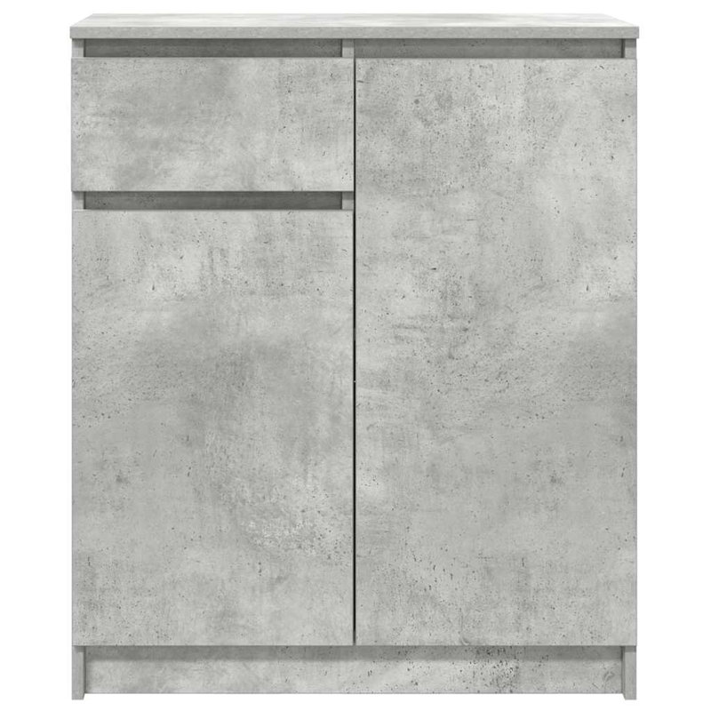 Sideboard With Drawer 71X35x84 Cm Engineered Wood, Concrete Grey