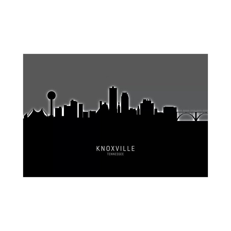 «Knoxville Tennessee Skyline» par Michael Tompsett, impression sur toile tendue, H 18 po x l 26 po x P 1,5 po