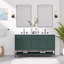 Avanity Paisley 60 in. Vanity Combo in Everglade Green finish with Cala White Engineered Top-47986254