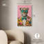 Art raffiné Roar I, toile rose pop-1397599051-1397599043