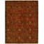 Wool Southwestern Area Rug in Rust-934238261