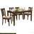 5Pc Transitional Style Dining Furniture Set Table And 4X Side Chairs Fabric Upholstered Seat Espresso Finish Wood