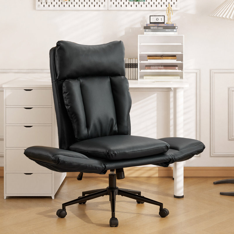 Fauteuil de bureau Big et Tall Criss, Noir