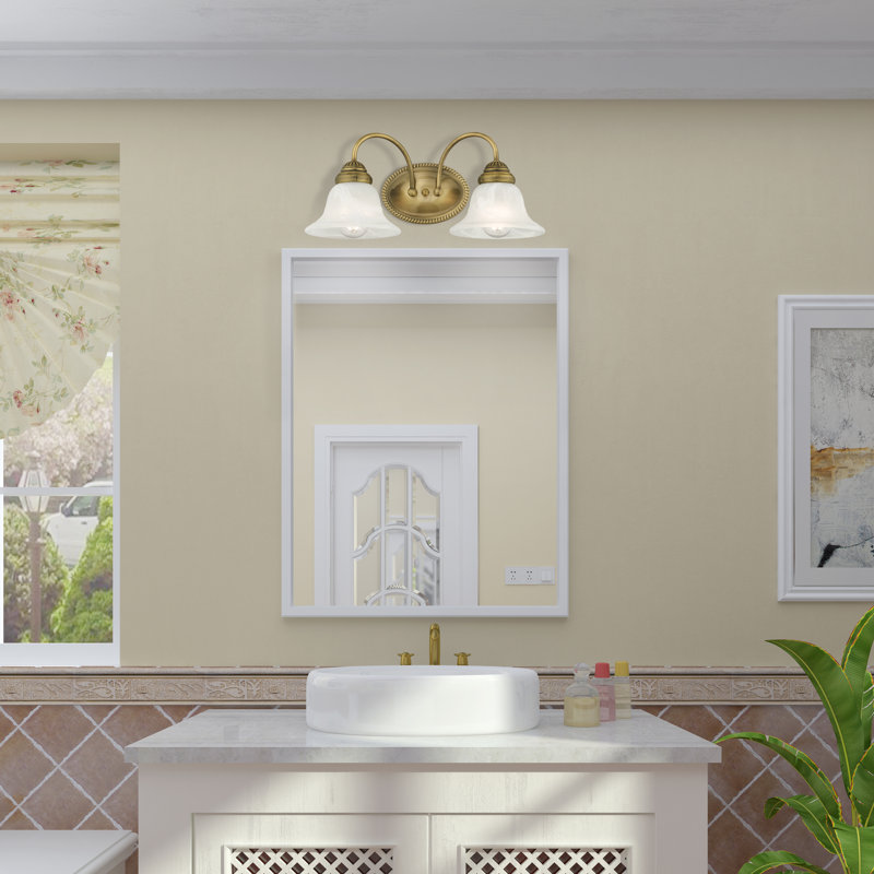 Nicolas 2 - Light Dimmable Vanity Light, Antique Brass