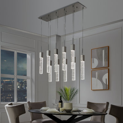 Lustre cylindrique à lumières DEL Hollar