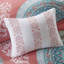 Ensemble d'édredon pour lit simple et ensemble de draps - Grand médaillon en corail, tissu fin, literie complète avec motif corail de collection, microfibre douce, option chambre à coucher complète