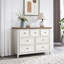 Unité de rangement 7 tiroirs - Commode beige avec construction et assemblage facile 7 commodes pour organiser votre salon efficacement