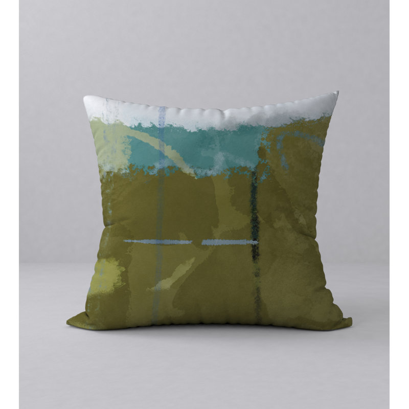 Abstract Reversible Throw Pillow, 20" x 20"