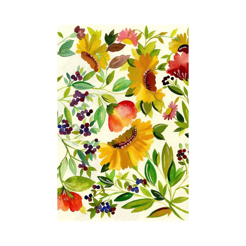 Sunflowers by Kim Parker - Wrapped Canvas Gallery-Wrapped Canvas Giclée, 66.04 cm H x 45.72 cm W