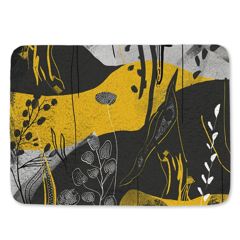 Lajune Microfiber / Microsuede Bath Mat, Single - 24" L x 17" W