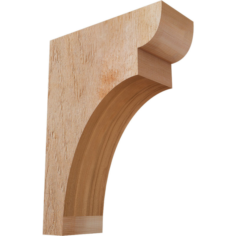 Yorktown Corbel, H 14 po x l 4 po x P 10 po, Cèdre rouge, Sciage brut