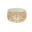 Table basse en rotin brun clair